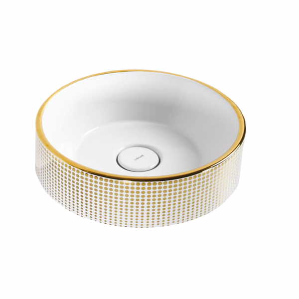 DAMASKO Ultra Top Counter Wash Basin Gold 45 Ø SP12081